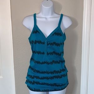 Patterned Long Tank Top